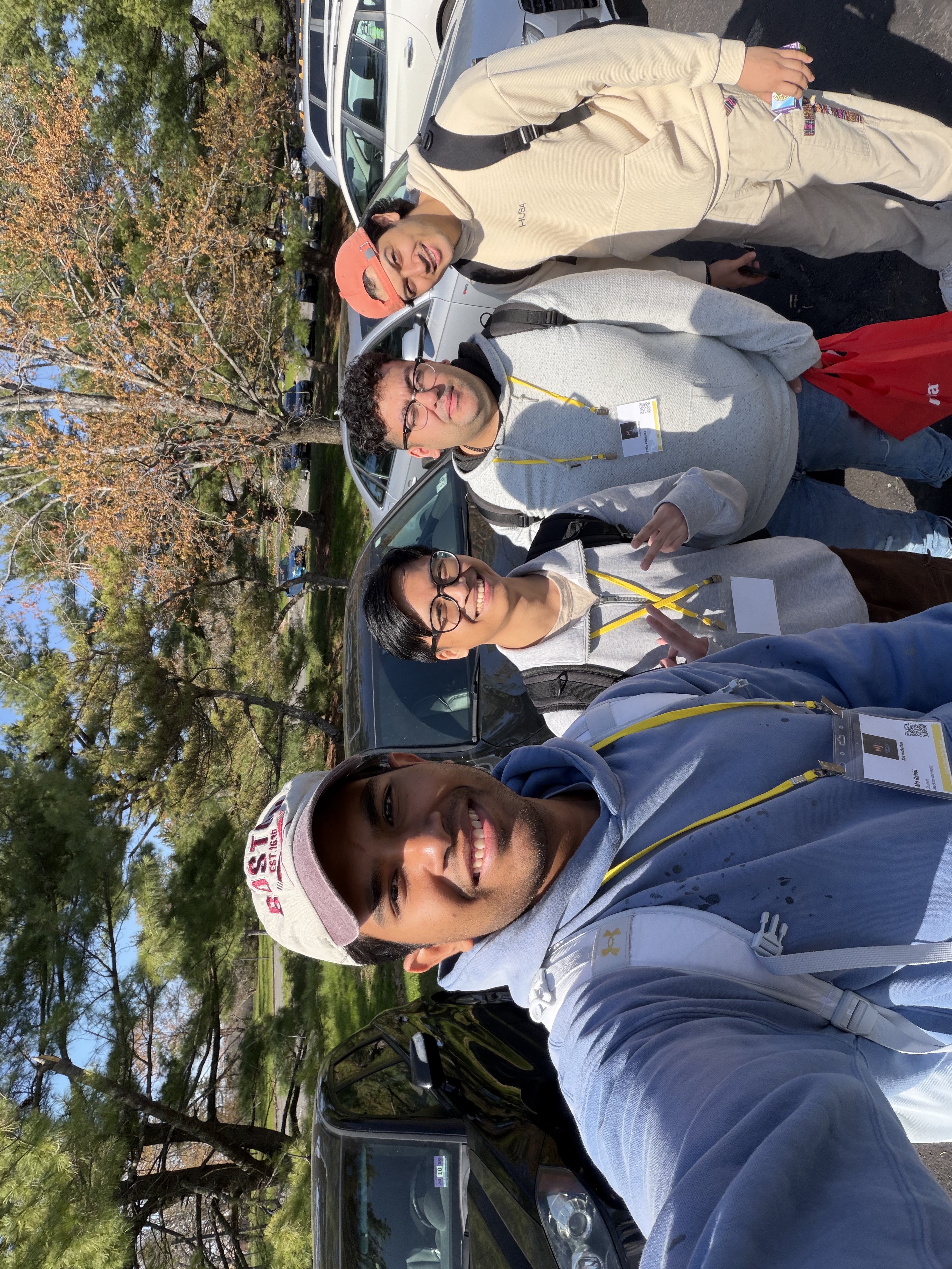 Friends at a conference